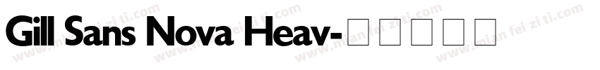 Gill Sans Nova Heav字体转换